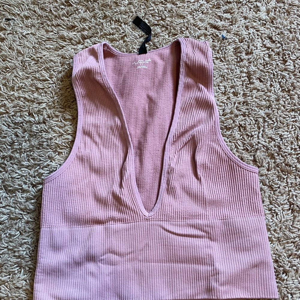 V-neck urban outfitters crop top